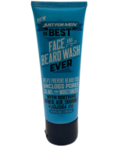Just For Men - The Best Face And Beard Wash Ever - Oatmeal, Aloe, Chamomile & Jojoba Oil - 3.4 Fl Oz