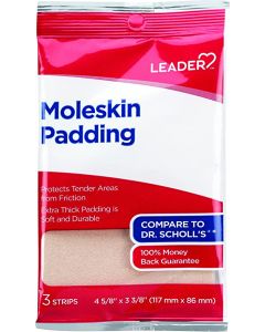 Leader Moleskin Padding - 3 Strips 