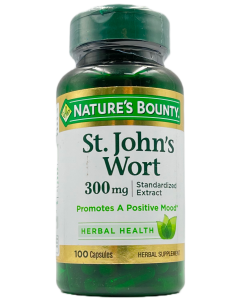 Nature's Bounty St. John's Wort 300 mg Capsules - 100 Ct