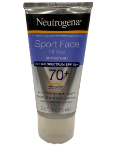 Neutrogena - Sport Face - Oil Free Sunscreen - SPF 70 + - 2.5 FL OZ