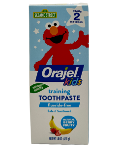 Orajel Kids Training toothpaste - Natural Berry Fruity - 1.5 OZ