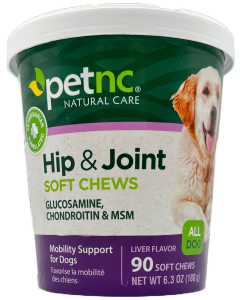 PetNC - Hip & Joint Soft Chews - 90 Soft Chews - 6.3 oz