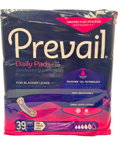 Prevail Daily Pads - Long  - 39 Ct