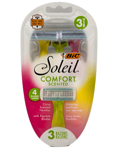 Soleil Comfort - Citrus Scented - 3 Razors