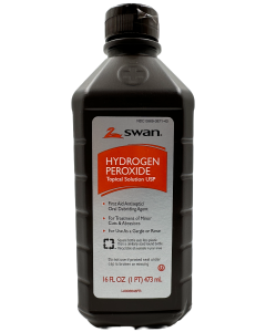 Swan Hydrogen Peroxide - Topical Solution USP - 16 FL OZ