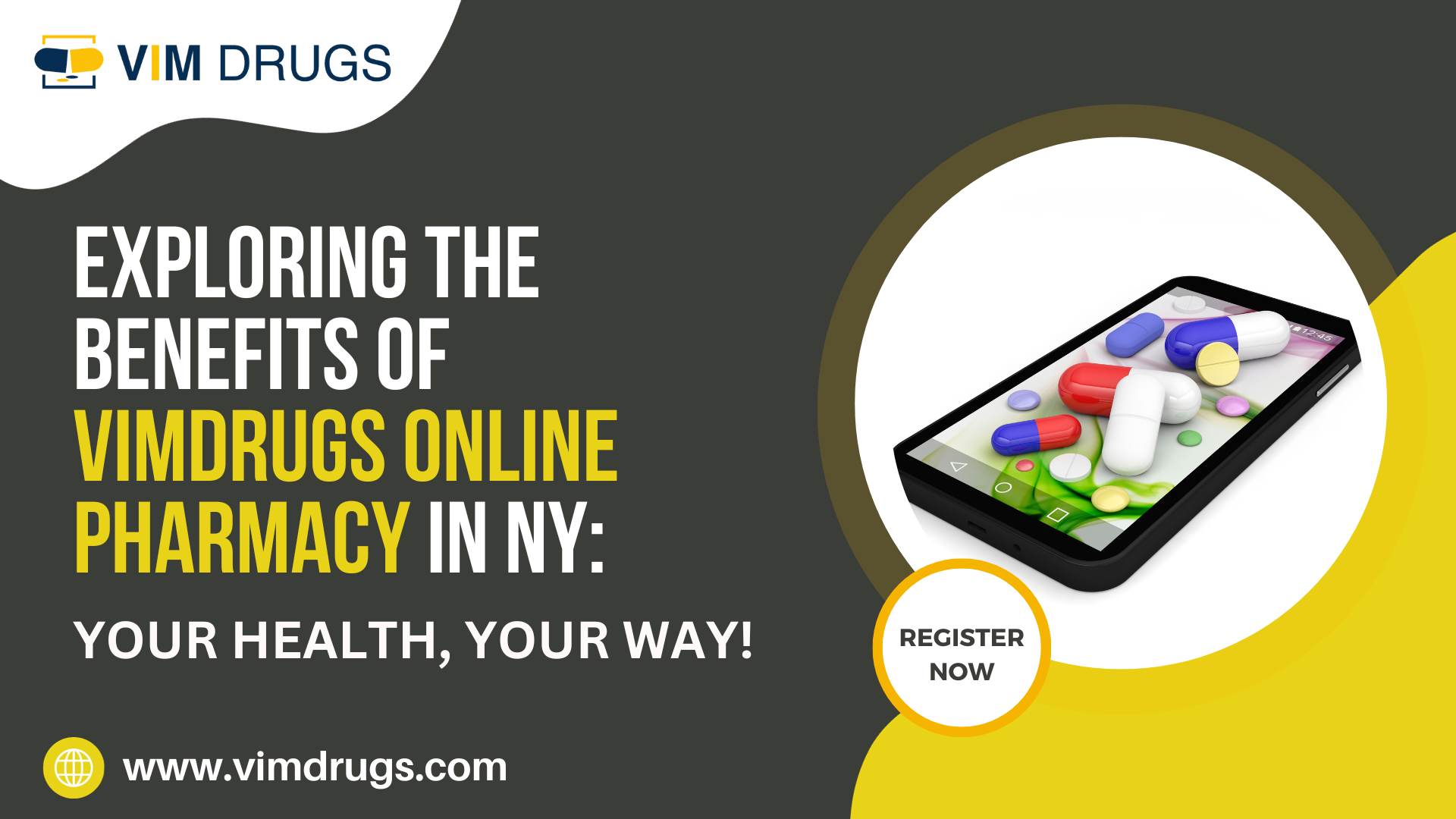 Exploring the Benefits of VimDrugs Online Pharmacy in NY: Your Health, Your Way!